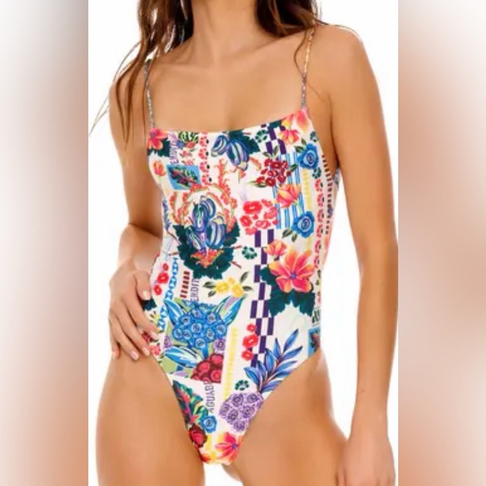 Agua Bendita Kali One-Piece Swimsuit Sz M